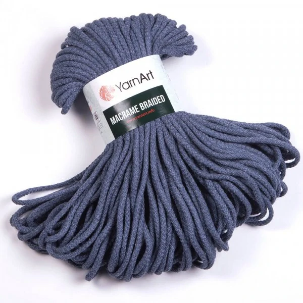 Macrame Braided 761 Šedomodrá