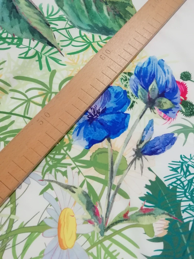Silky vzor bordura letní louka