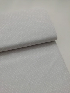Dekorační látka vzor drobný šedý puntík