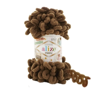 Příze Puffy Hnědá 321