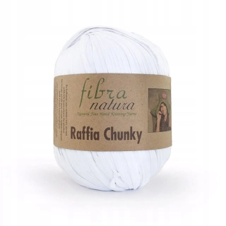 Příze Raffia Chunky 114-01 Bílá