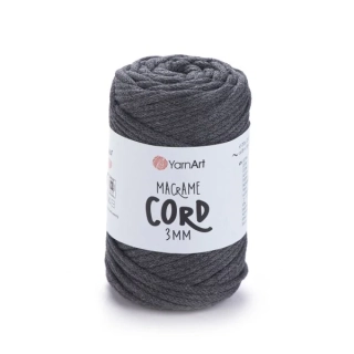 Macrame cord 758 Tmavě šedá